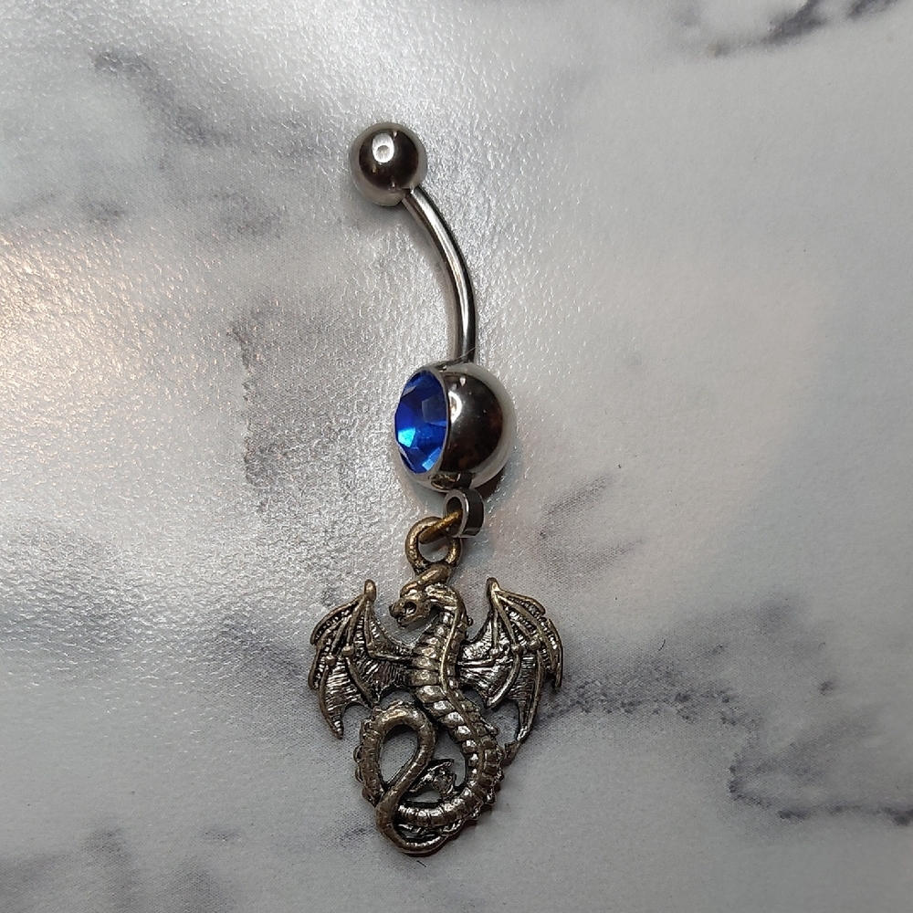 NWOT Dragon Belly Button Jewelry